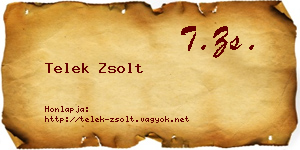 Telek Zsolt névjegykártya